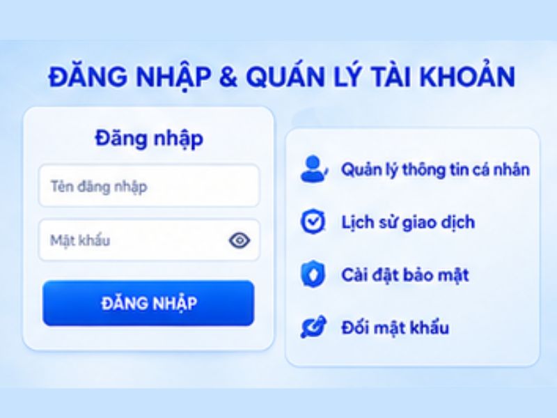 Cách đăng nhập và quản lý tài khoản LLWIN