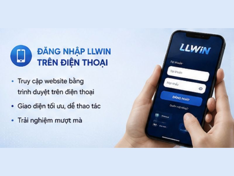 Đăng nhập LLWIN trên điện thoại