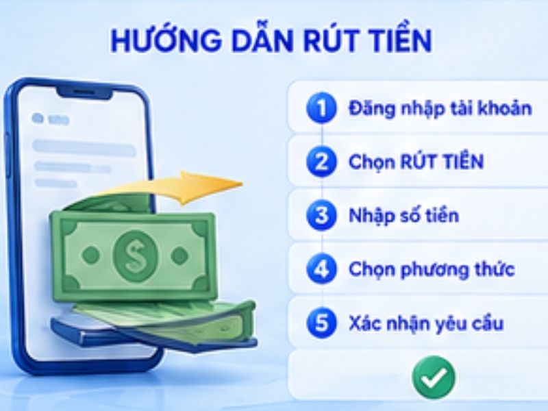 Hướng dẫn rút tiền tại LLWIN