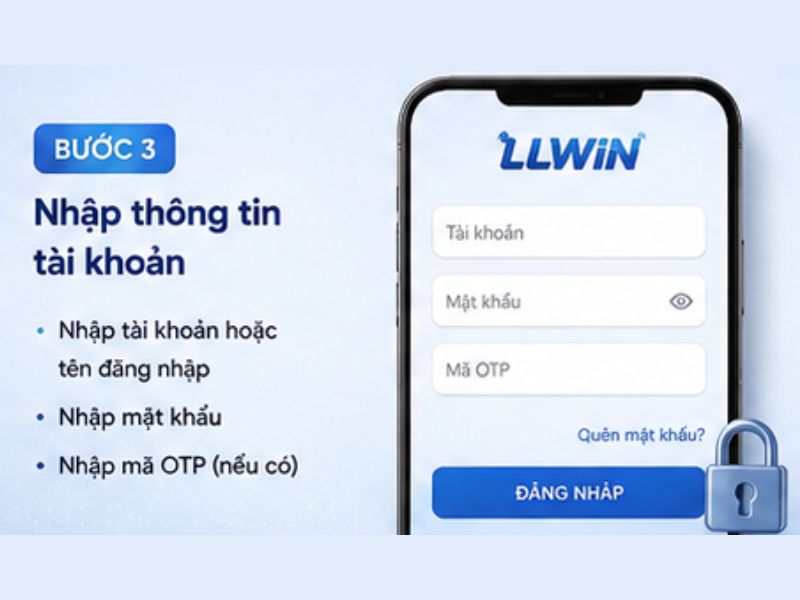 Nhập thông tin tài khoản