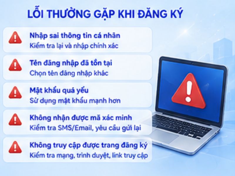Những lỗi thường gặp khi đăng ký LLWIN
