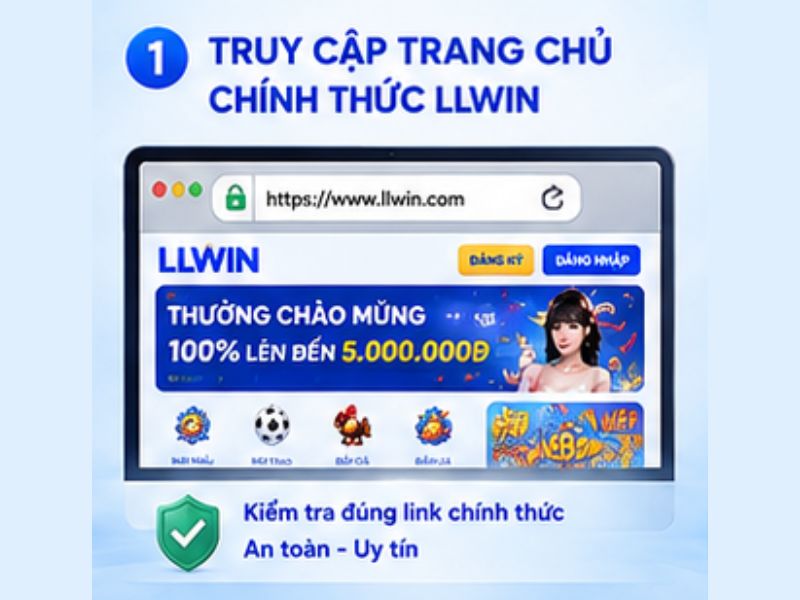 Truy cập trang chủ chính thức LLWIN