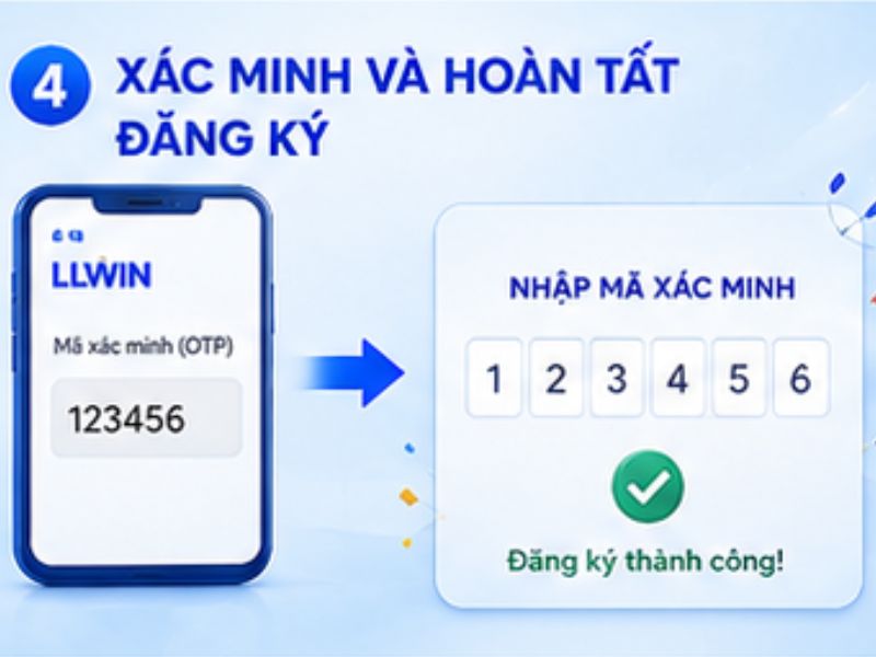 Xác minh và hoàn tất đăng ký