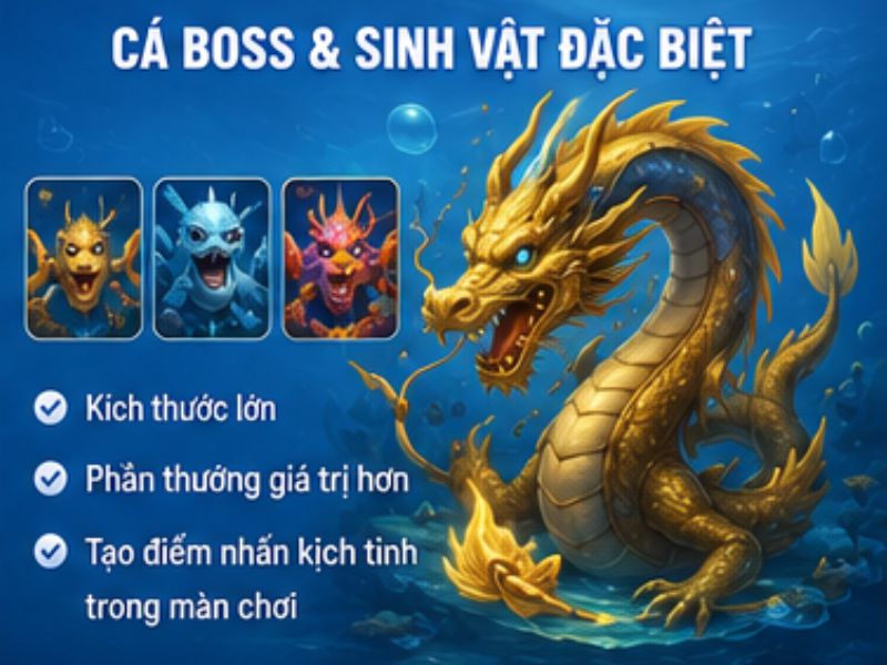 Cá Boss và sinh vật đặc biệt