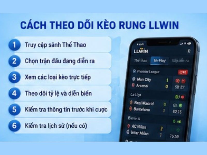 Cách theo dõi kèo rung LLWIN