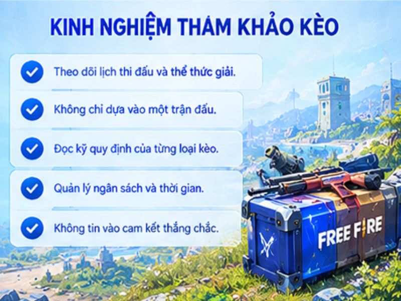 Kinh Nghiệm Tham Khảo Kèo Cược Free Fire LLWIN