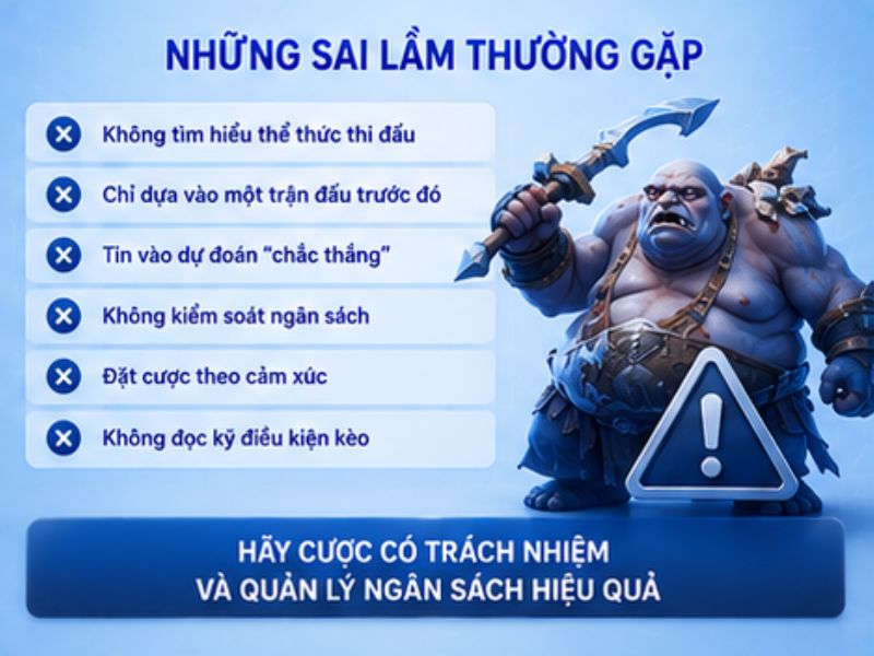 Những Sai Lầm Cần Hạn Chế Khi Theo Dõi Kèo Dota 2